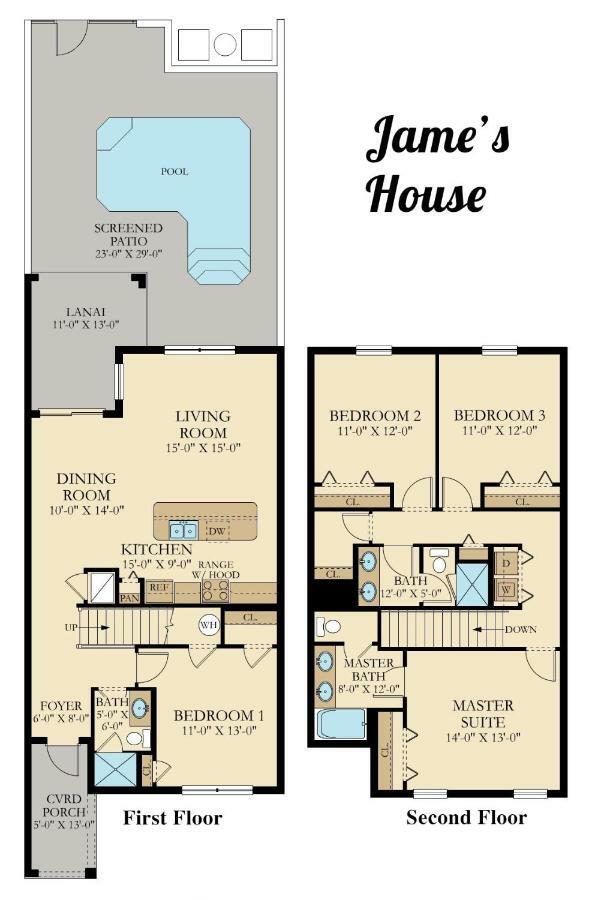 A - New 4 Bedroom Home - 5 Miles To Disney - Free Water Park - Private Pool Kissimmee Dış mekan fotoğraf